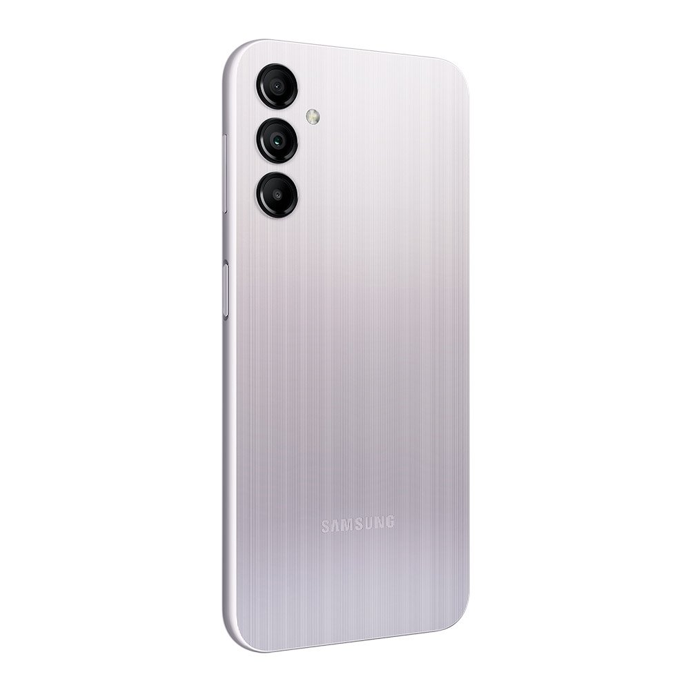 Smartphone Samsung Galaxy A14,Prata, Tela 6.6",4G+Wi-Fi,Câm.Traseira Tripla,Câm.Frontal 13MP,4GB RAM, 128GB