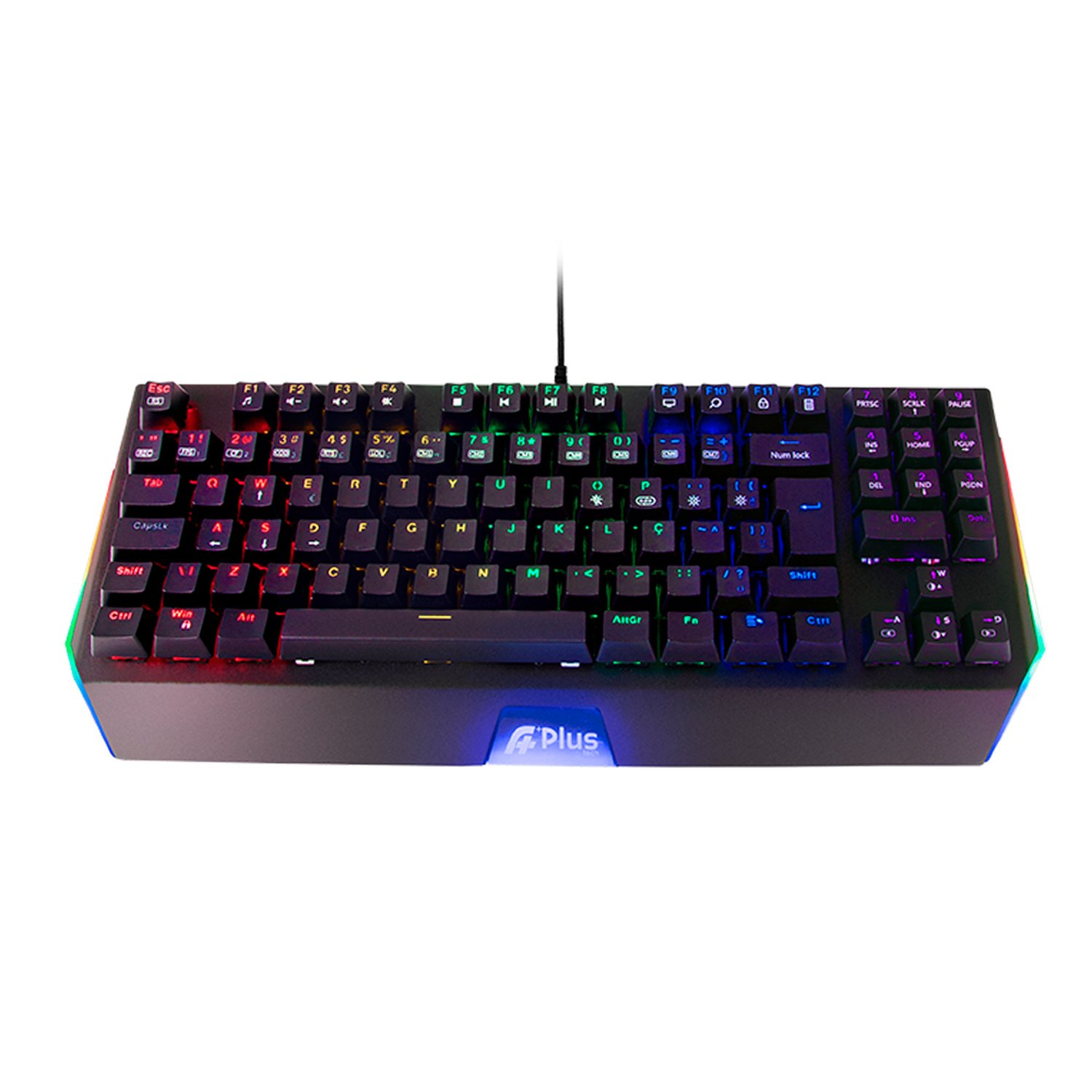 Teclado Mecânico Gamer A+ Plus Tech Mizu Rgb Outemu Blue