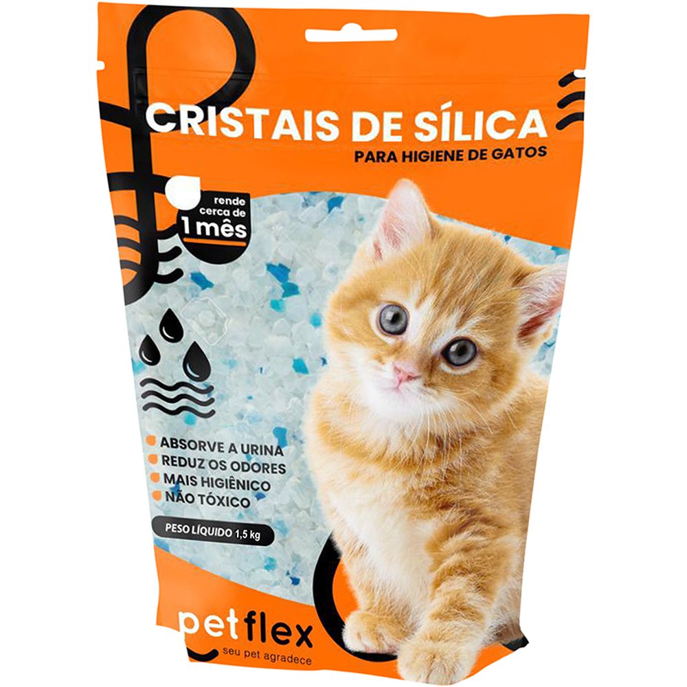 Cristais Silica Higienica Gato 1,5Kg