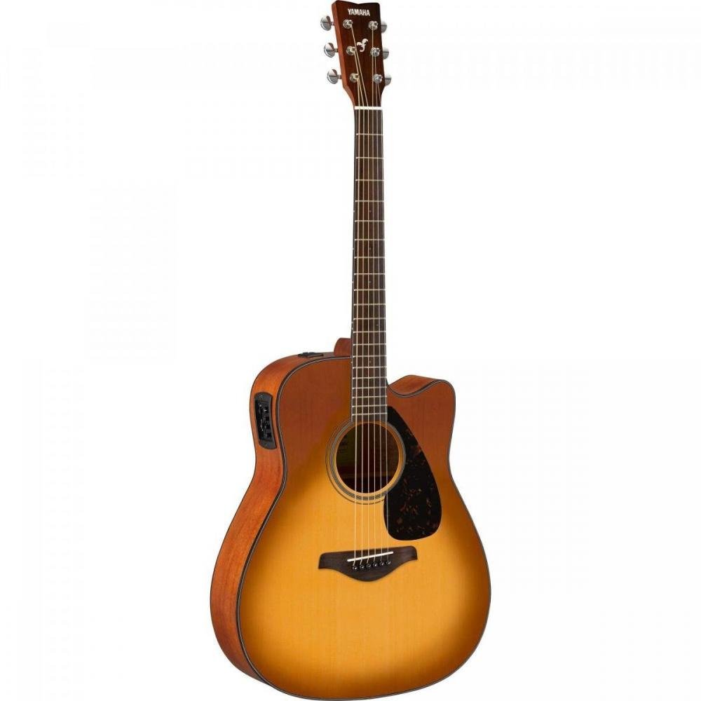 Violão Eletroacústico Fgx800c/02 Aço Sunburst Yamaha