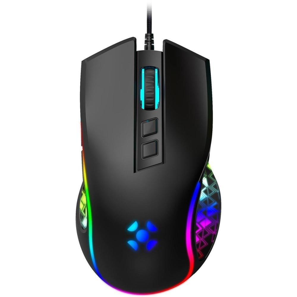 Mouse Gamer Fortrek Vickers New Edition 8000 Dpi Rgb Preto Un.Venda: Pc/1