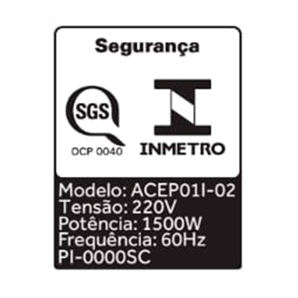 CHALEIRA ELETRICA AGRATTO ACEP01I-02 1,8L 1500W PRETO 220V