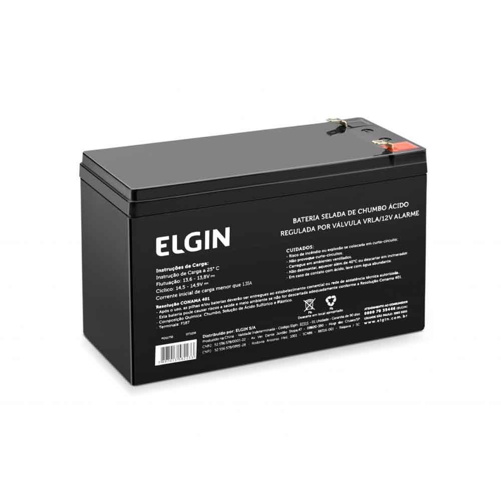 Bateria 12v Alarme Chumbo Vrla 82315 Elgin