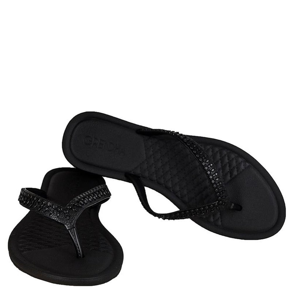 Sandalia Grendha Todo Dia Rasteira Preto - Grade com 12 pares