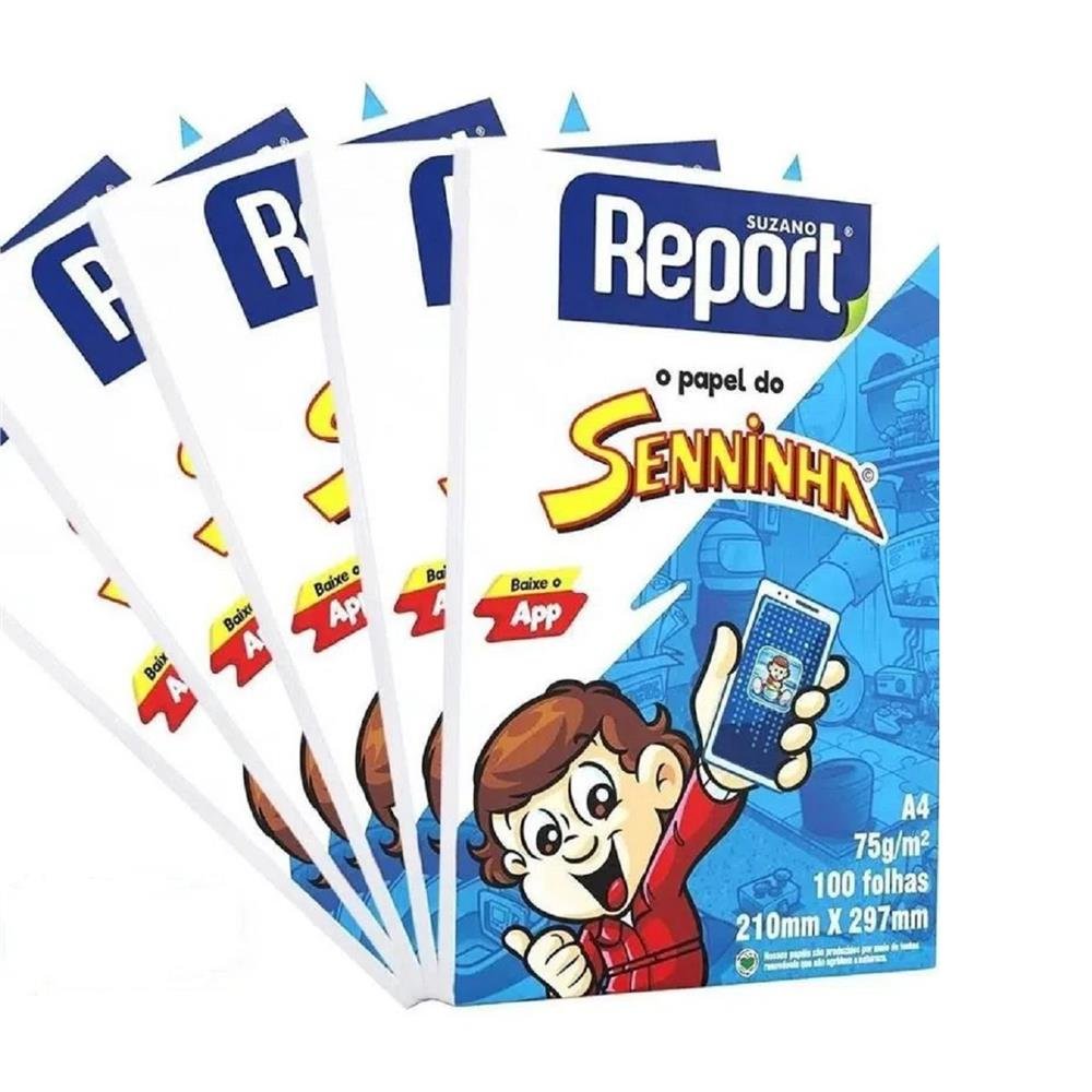Papel A4 Report Seninha Branco Caixa 25X10