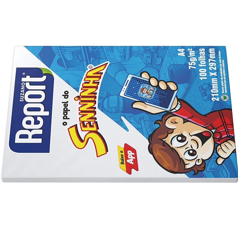 Papel A4 Report Seninha Branco Caixa 25X10