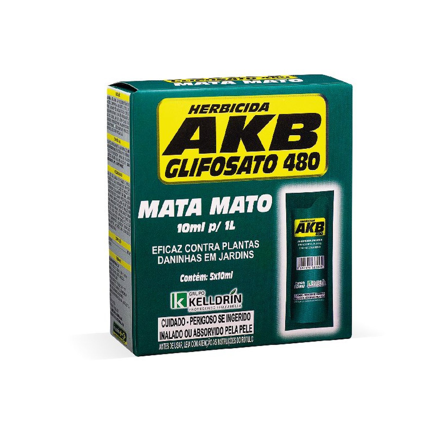 Kelldrin Akb ¿ Herbicida Glifosato Concentrado 10Ml | Caixa C/ 12 Caixinhas Contendo 5 Sachês De 10