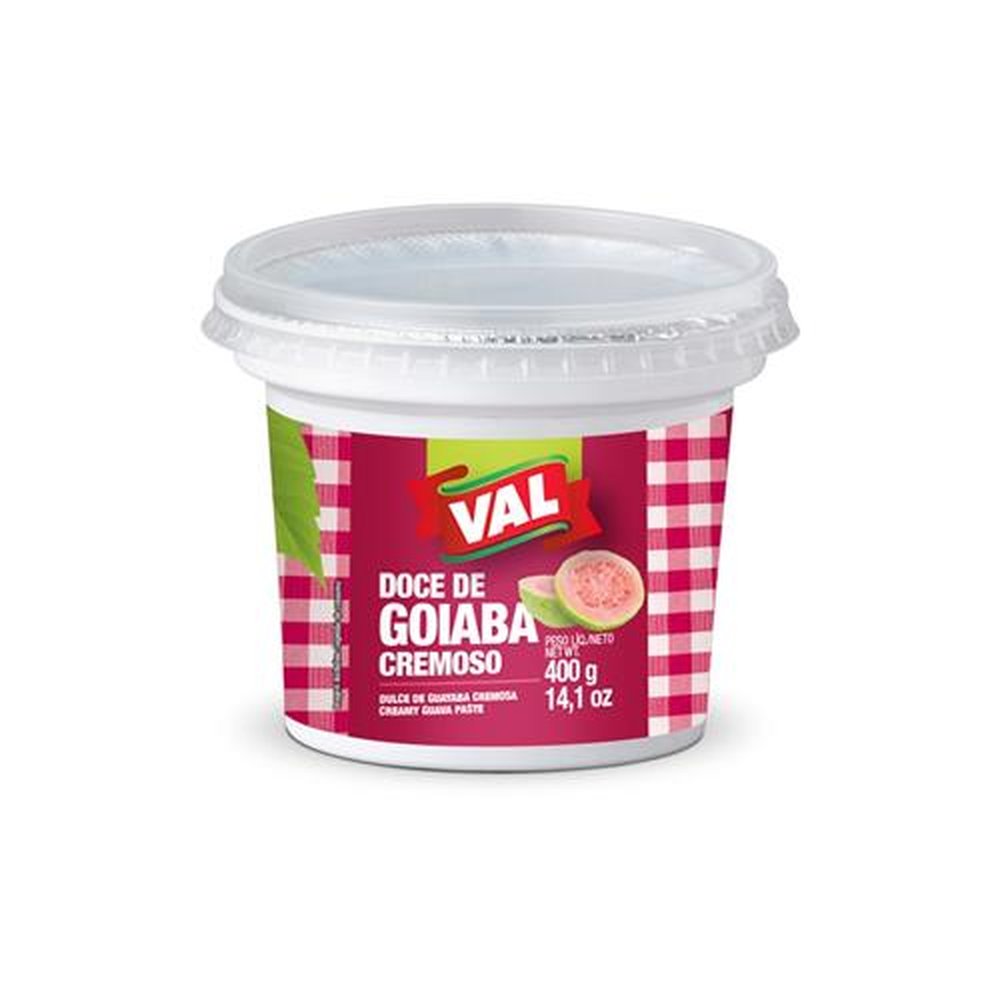 Doce de Goiaba Val Cremoso Pote 400g - Embalagem com 24 unidades