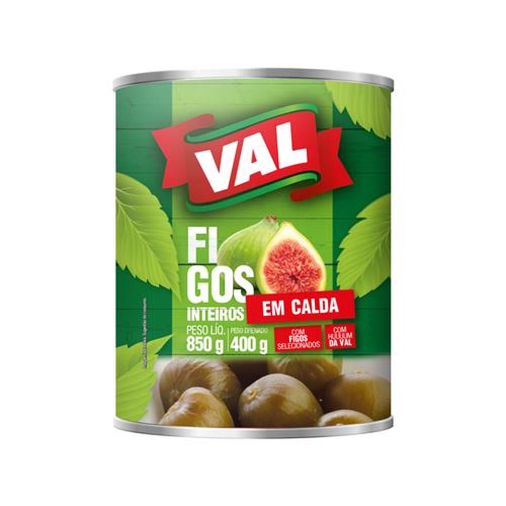 Figo em Calda Val Inteiros Lata 400g - Embalagem com 12 unidades