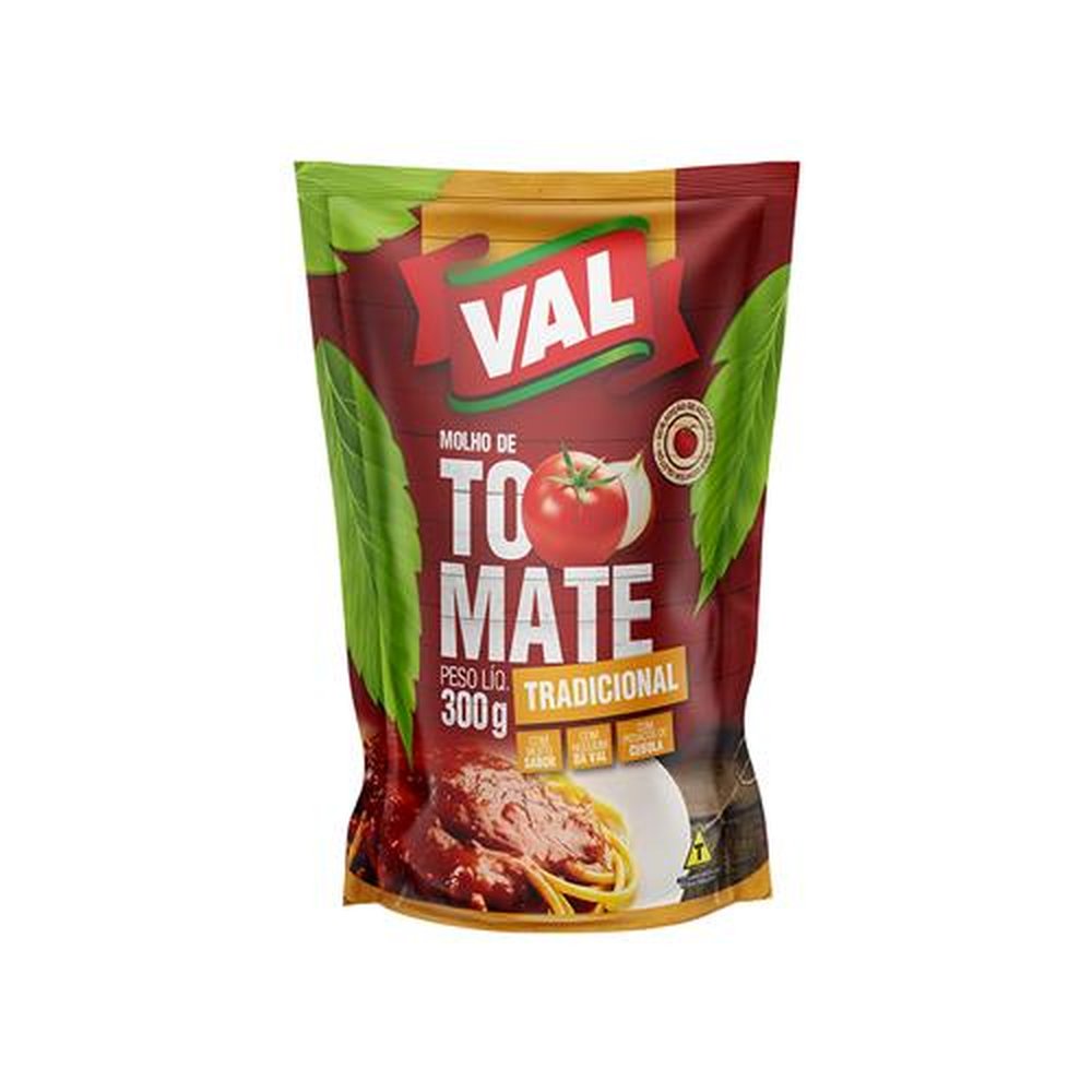 Molho De Tomate Val Sache Tradicional 300G - Embalagem 36X300g
