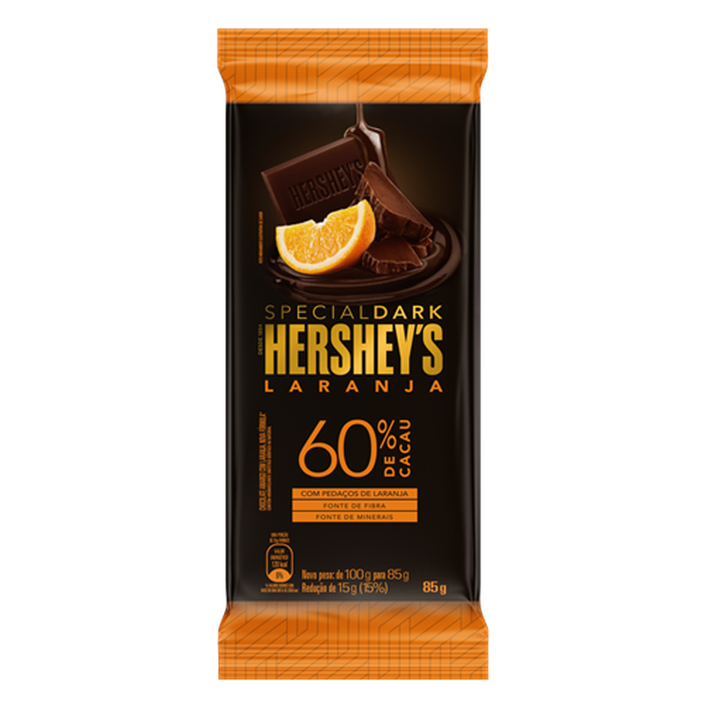 Barra De Chocolate Hersheys Special Dark Laranja 85g