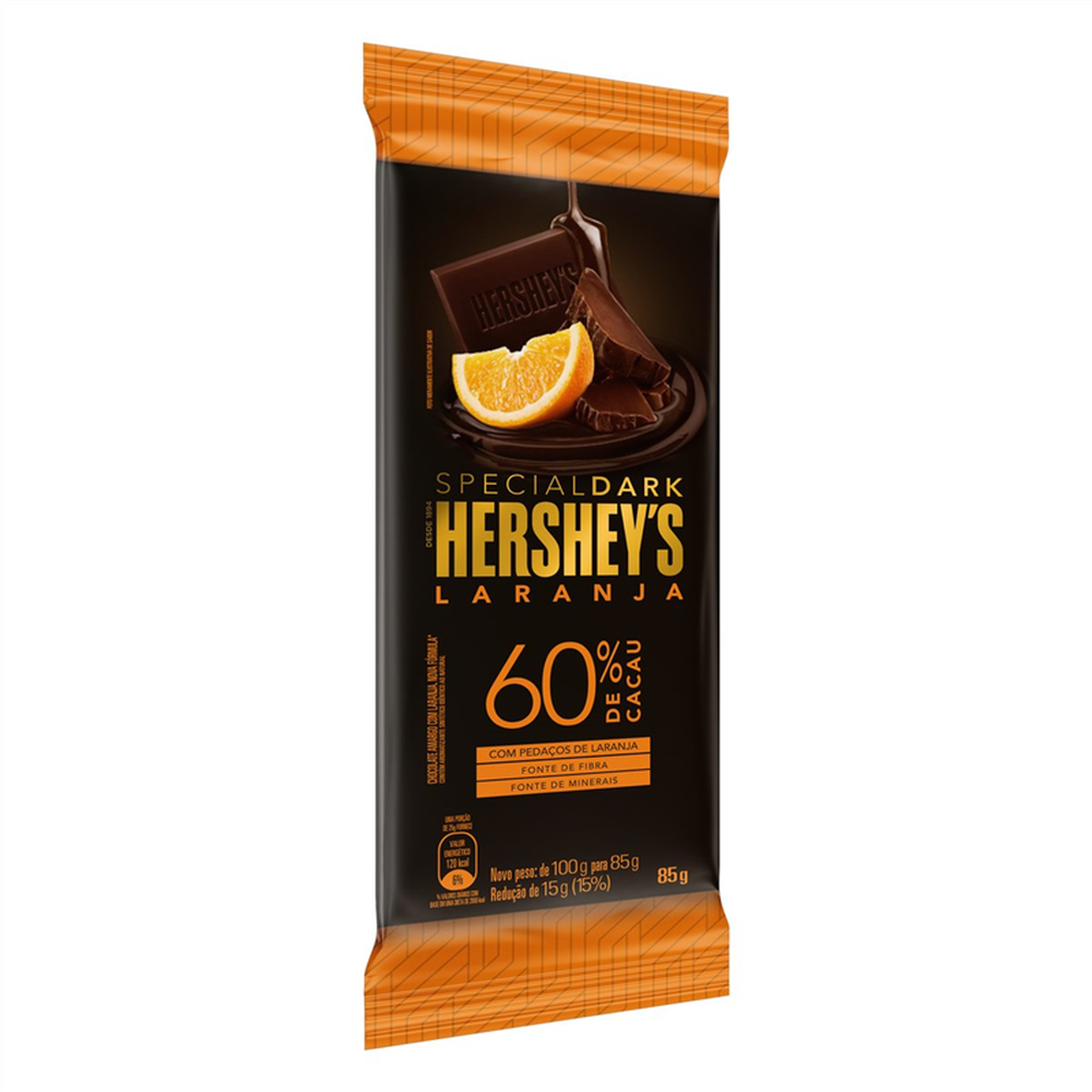 Barra De Chocolate Hersheys Special Dark Laranja 85g