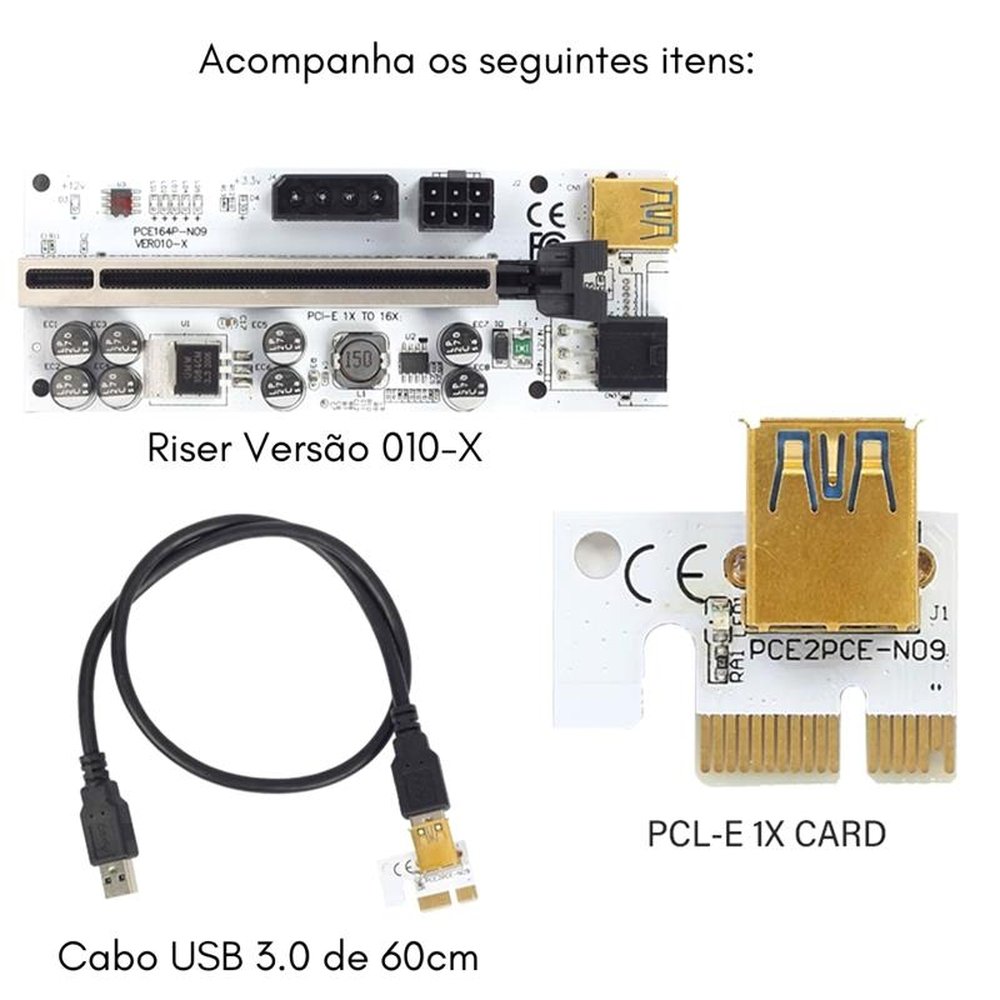 Placa Riser Versão 010-X - Tishric | Martins Atacado