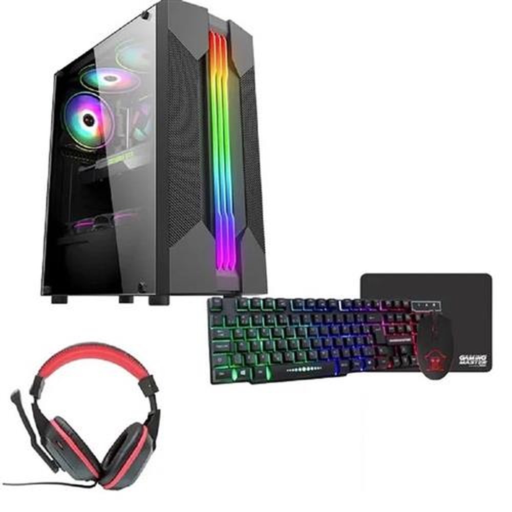 Computador Gamer TOB Core i7 SSD 480GB 16GB VGA GT730 4GB Windows 10 Pro Trial + Teclado/Mouse + Mouse Pad + Headset