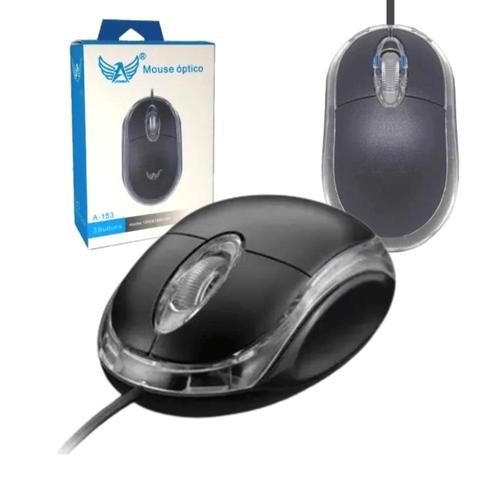 Mouse Com Fio Usb Altomex 800 Dpi Com Scroll 3 Botões Optico