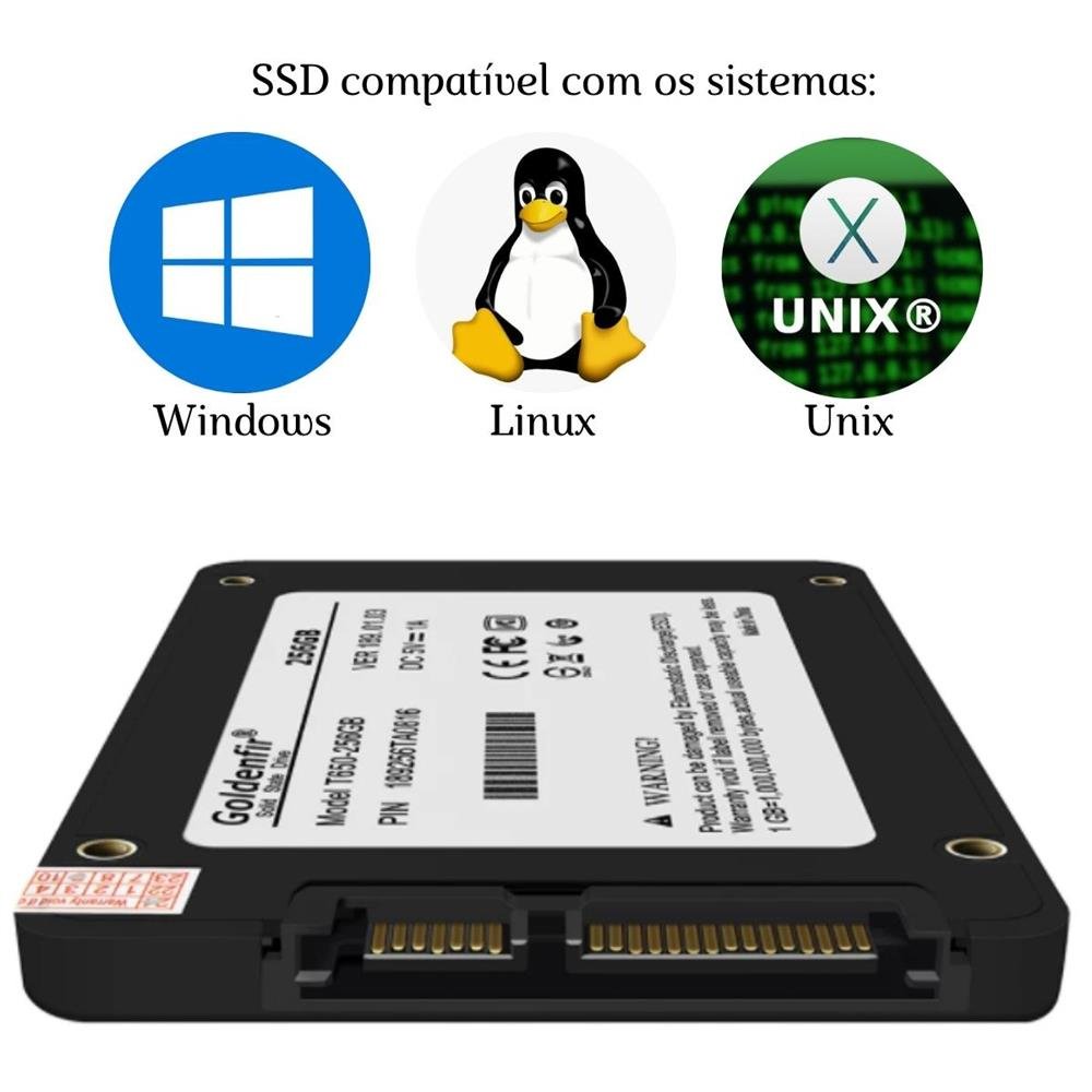 Ssd 120Gb Sata 2,5" 550/400 Mb/S Goldenfir T650