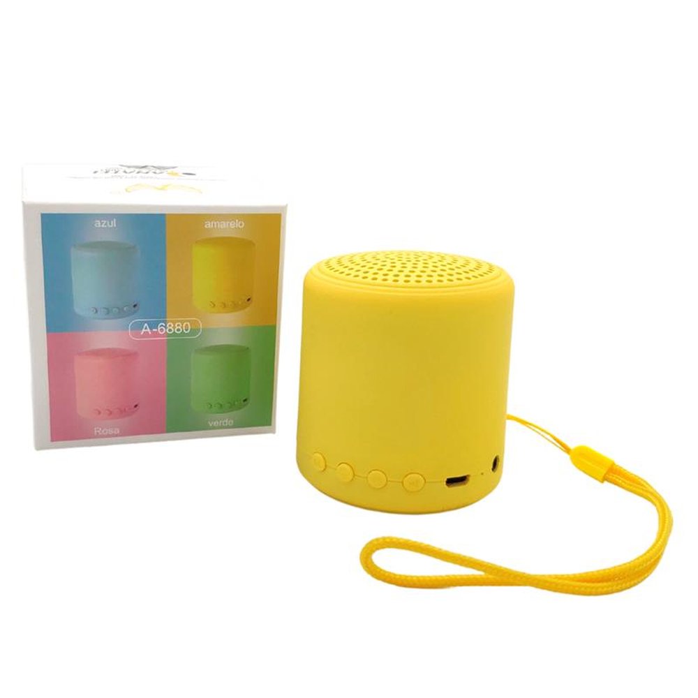 Mini Caixa De Som Portátil Recarregável Micro Sd Bluetooth Rádio Fm Auxiliar P2