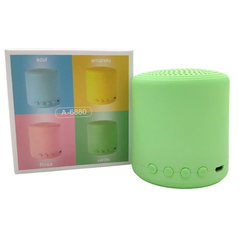 Mini Caixa De Som Portátil Recarregável Micro Sd Bluetooth Rádio Fm Auxiliar P2