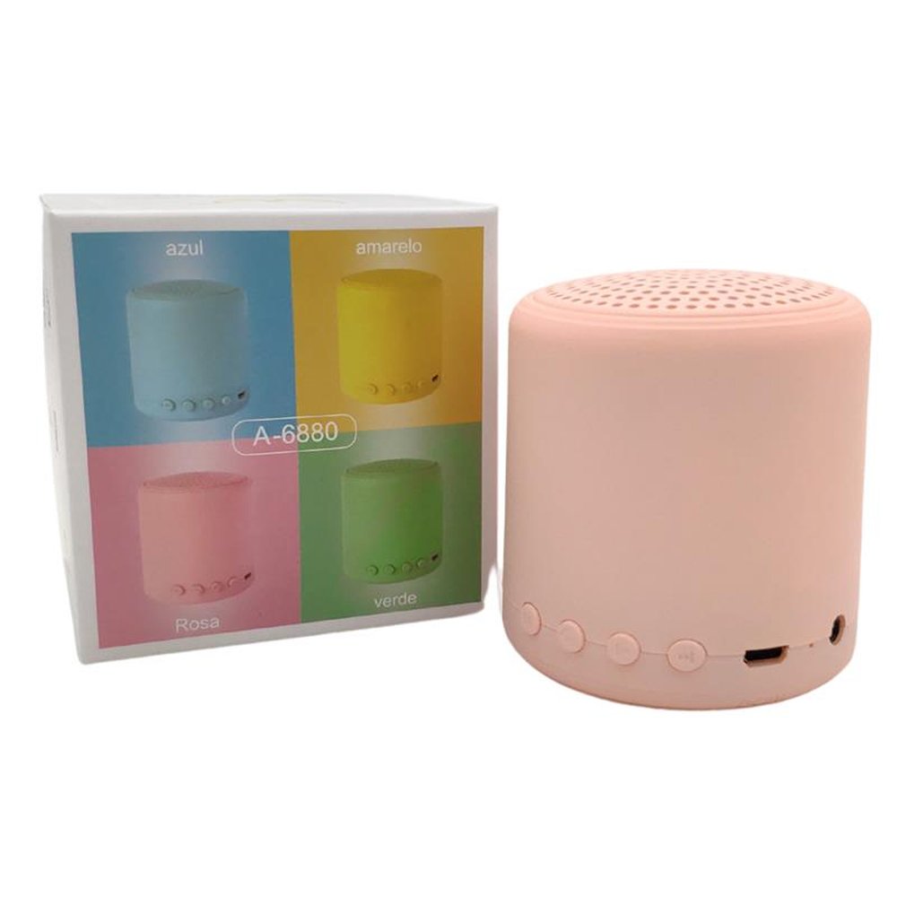 Mini Caixa De Som Portátil Recarregável Micro Sd Bluetooth Rádio Fm Auxiliar P2