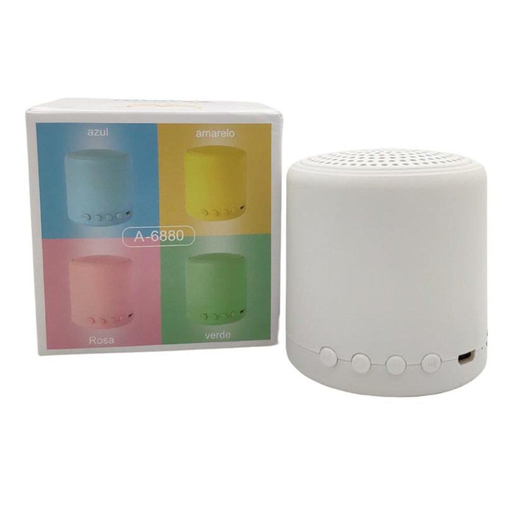 Mini Caixa De Som Portátil Recarregável Micro Sd Bluetooth Rádio Fm Auxiliar P2