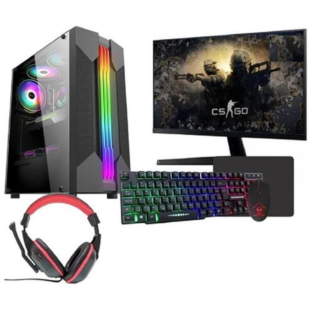 Computador Gamer TOB i7 SSD 960GB 16GB VGA GT730 4GB Windows 10 Pro Monitor 21.5