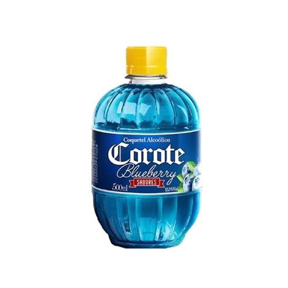 Cachaca Corote Sabor Blueberry 500ml - Caixa com 12 Unidades