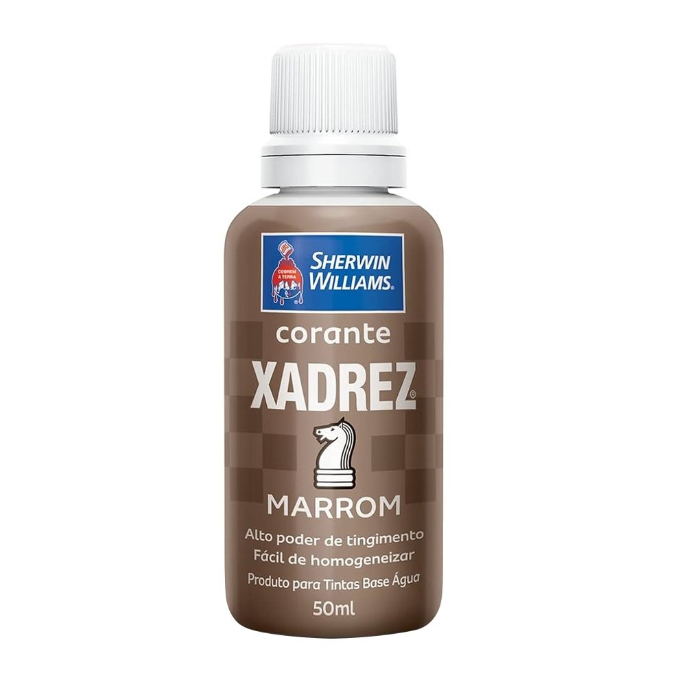 Corante Xadrez Marrom 50ml - Embalagem com 12 Unidades