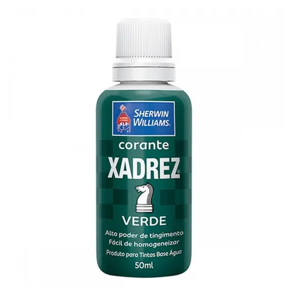 Corante Xadrez Verde 50ml - Embalagem com 12 Unidades