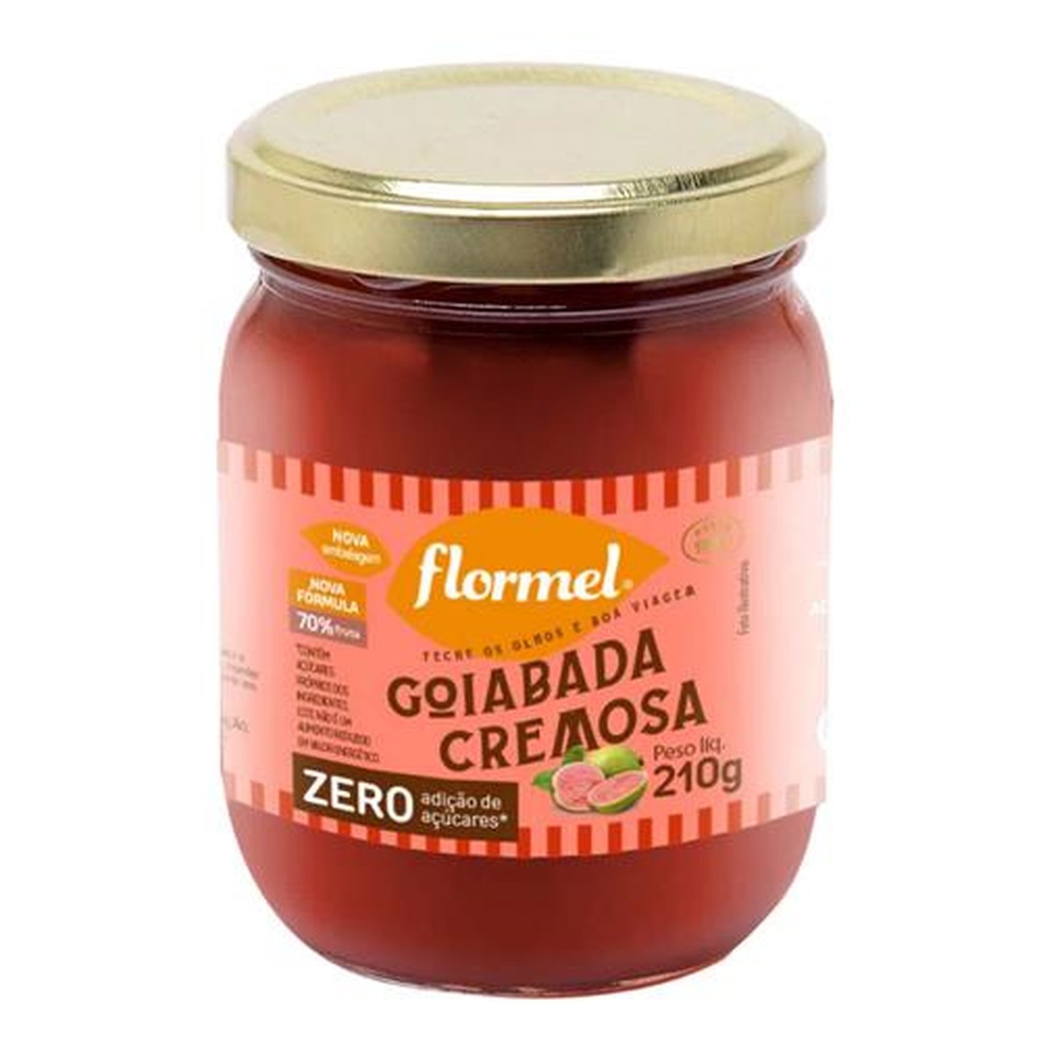Goiabada Cremosa Flormel, Zero Açúcar 210G