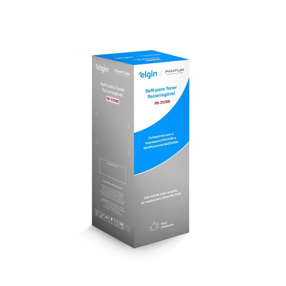 Refil Toner Elgin Pantum PB210, 1600 Páginas, Preto