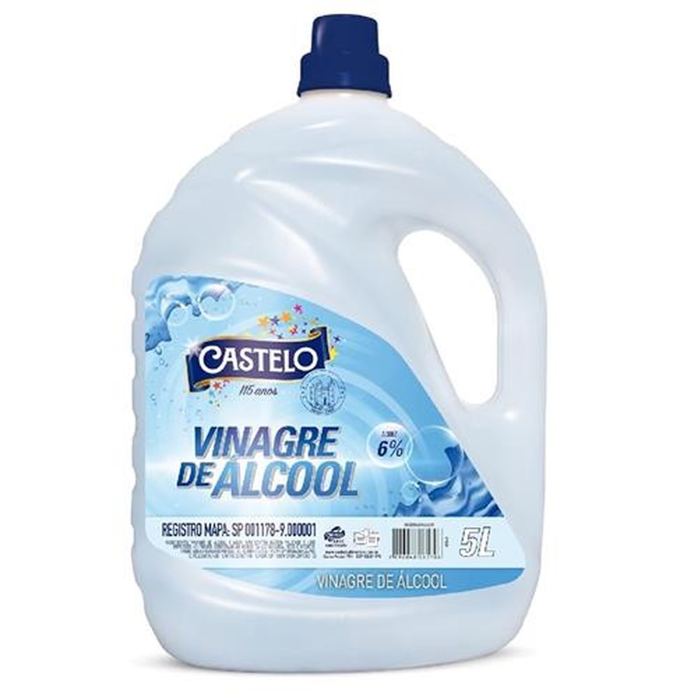 Vinagre De Alcool Para Limpeza 5L Castelo.