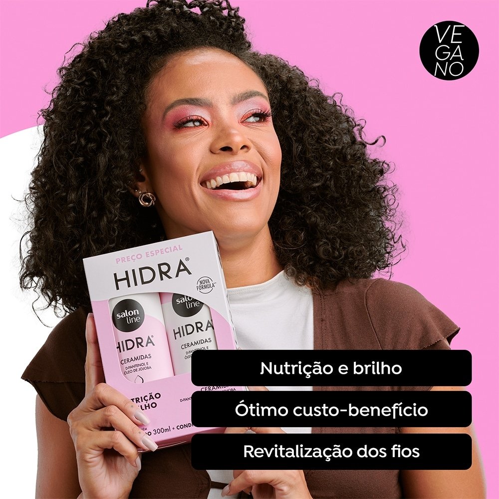 Kit com Shampoo + Condicionador Salon Line Hidra Ceramidas 300ml