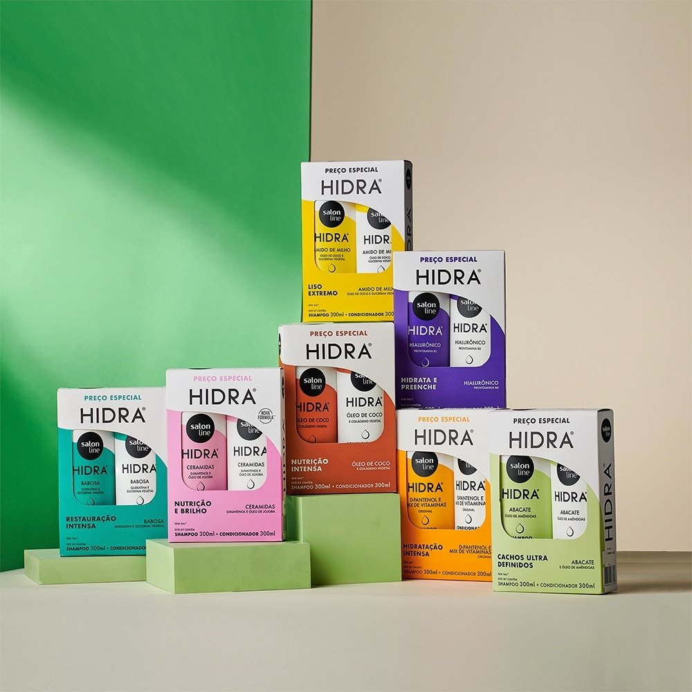 Kit com Shampoo + Condicionador Salon Line Hidra Ceramidas 300ml