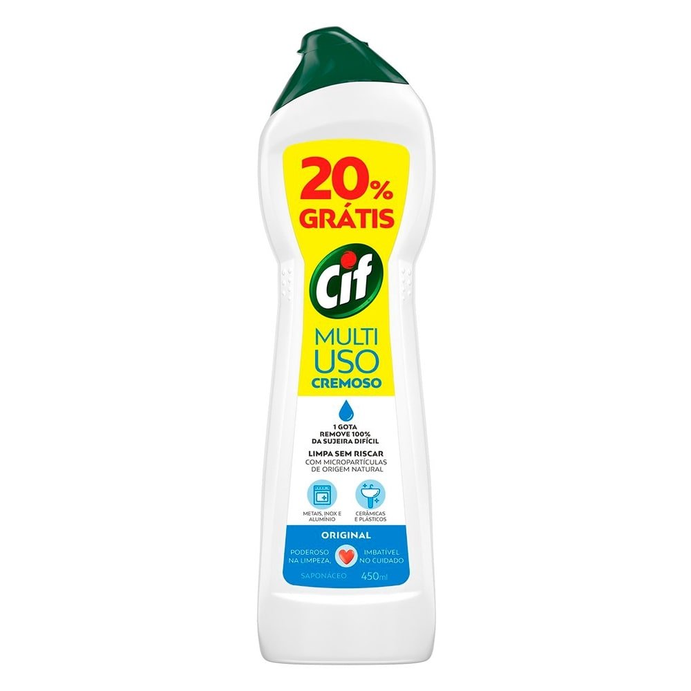 CIF CREMOSO MULTIUSO ORIGINAL 450ML GRATIS 20%