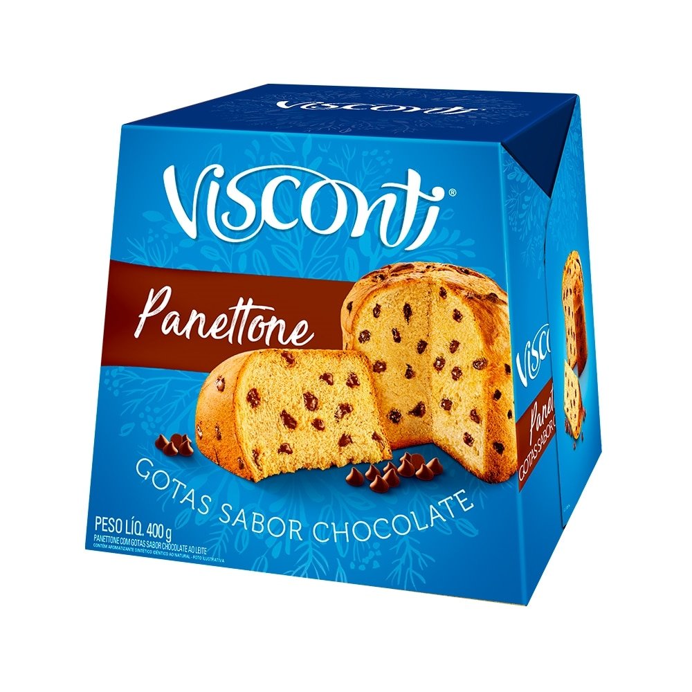 Panetone Visconti com Gotas de Chocolate 400g