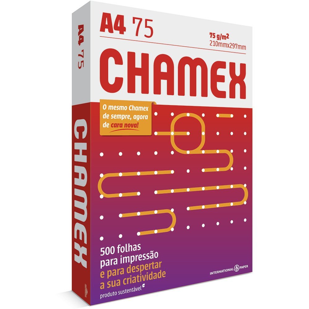 Papel A4 Chamex Pacote Com 500 Folhas