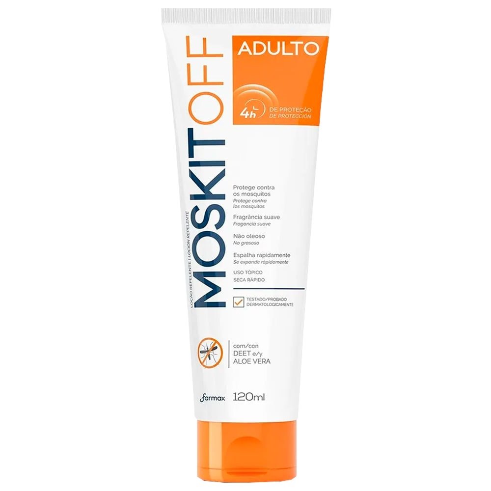 Repelente de Insetos Farmax Moskitoff Bisnaga 120ml