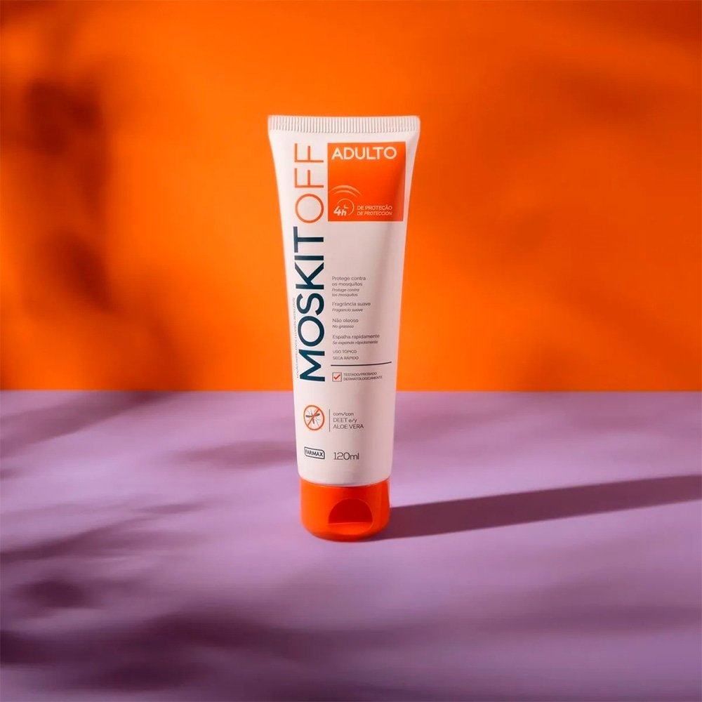 Repelente de Insetos Farmax Moskitoff Bisnaga 120ml