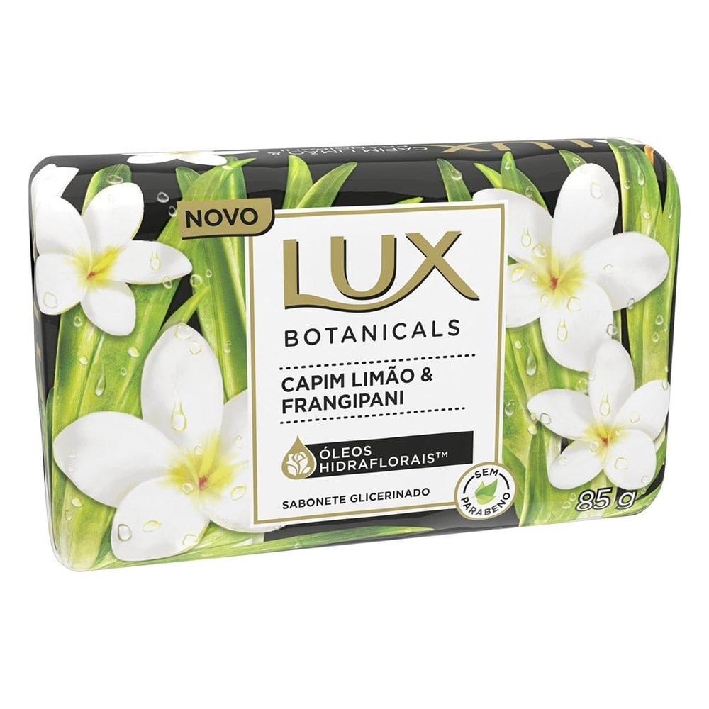 Sabonete Lux Botanicals Capim Limão 85g Embalagem com 12 Unidades