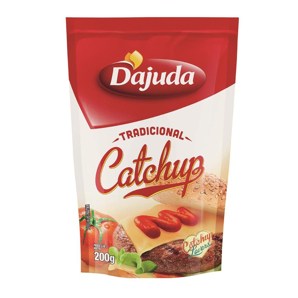 Ketchup Tradicional Dajuda Sachê 200G Embalagem 1 Unidade