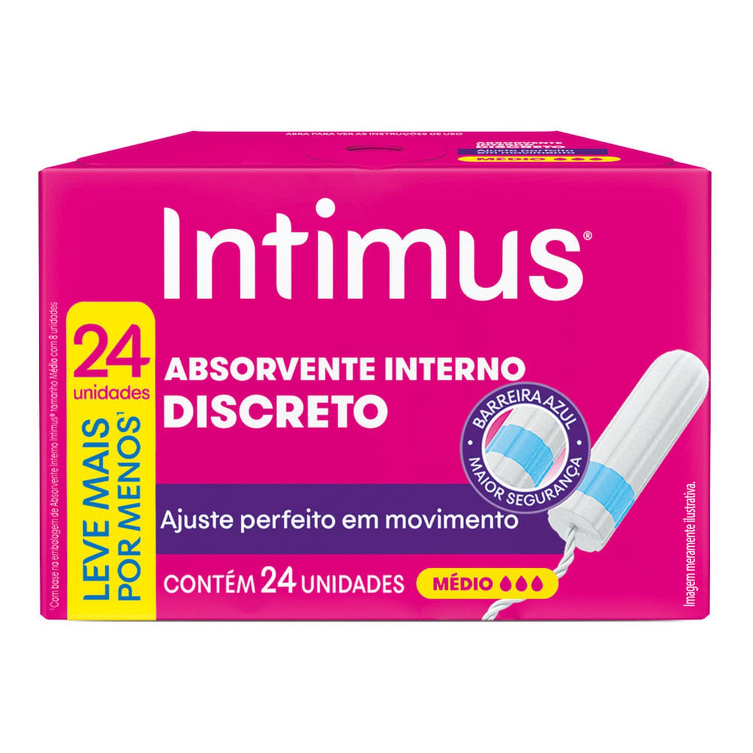 Absorvente Intimus Interno Medio L24 P22
