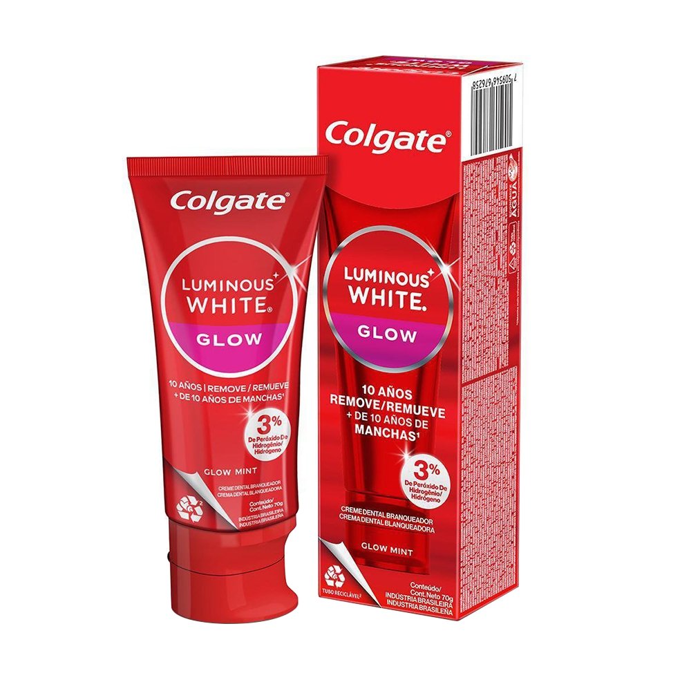 Creme Dental Colgate Luminous White Glow Mint 70g
