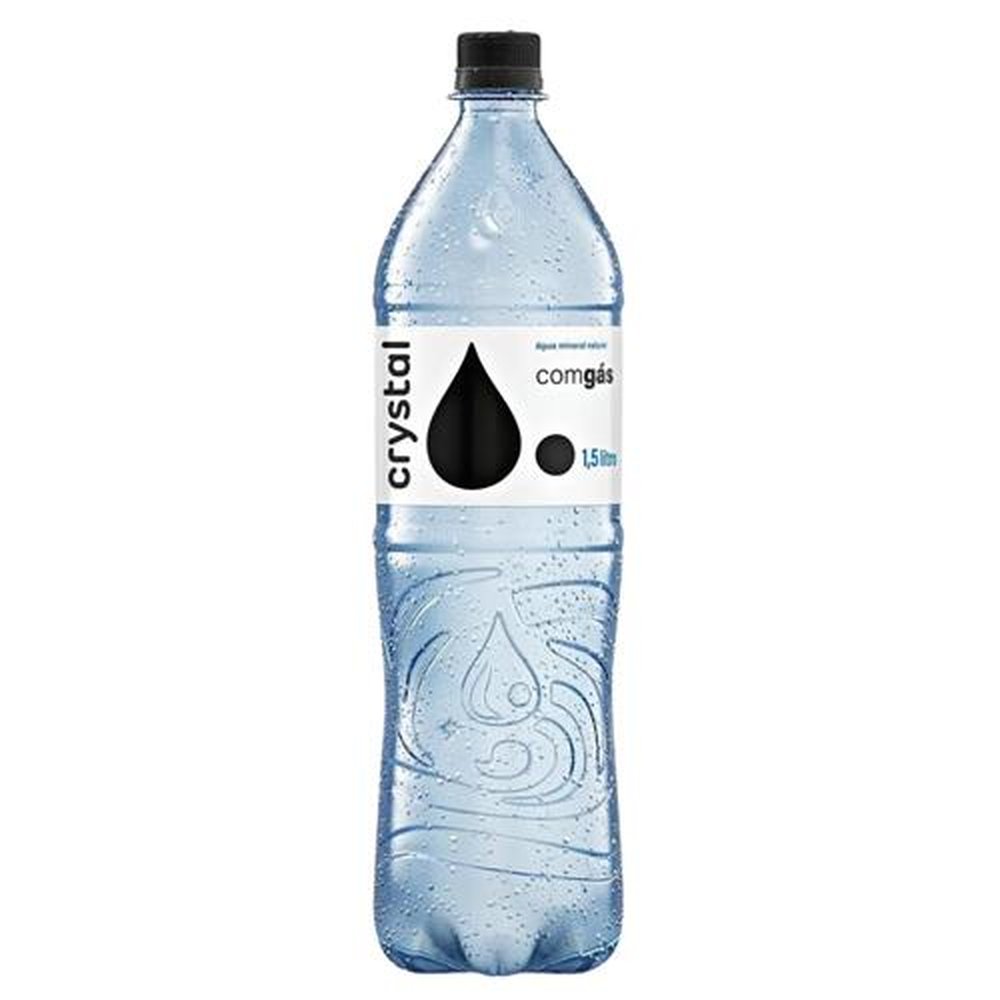 Água Mineral Crystal Com Gás Unidade De 1,5L