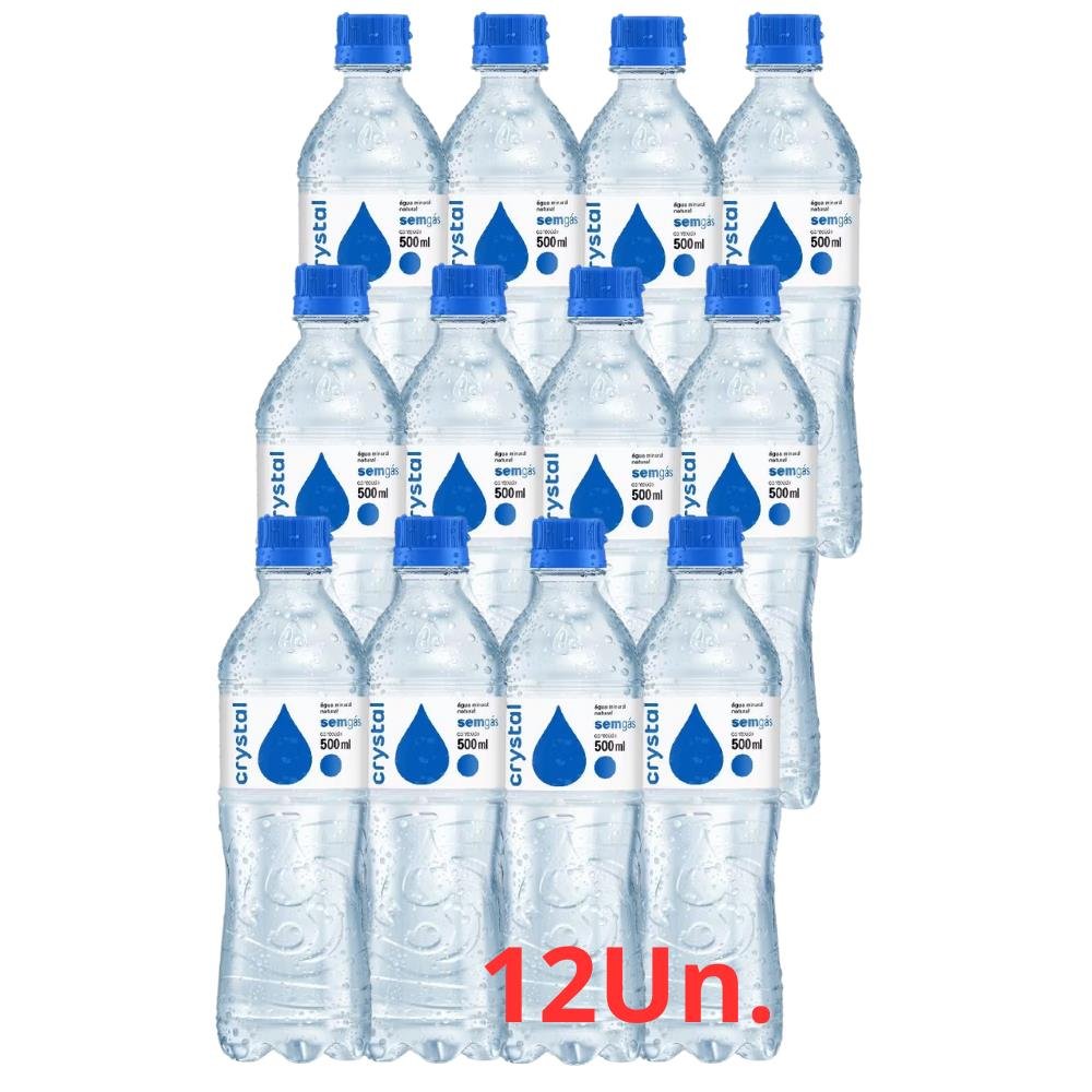Água Mineral Crystal Sem Gás Fardo Com 12 Unidades De 500Ml
