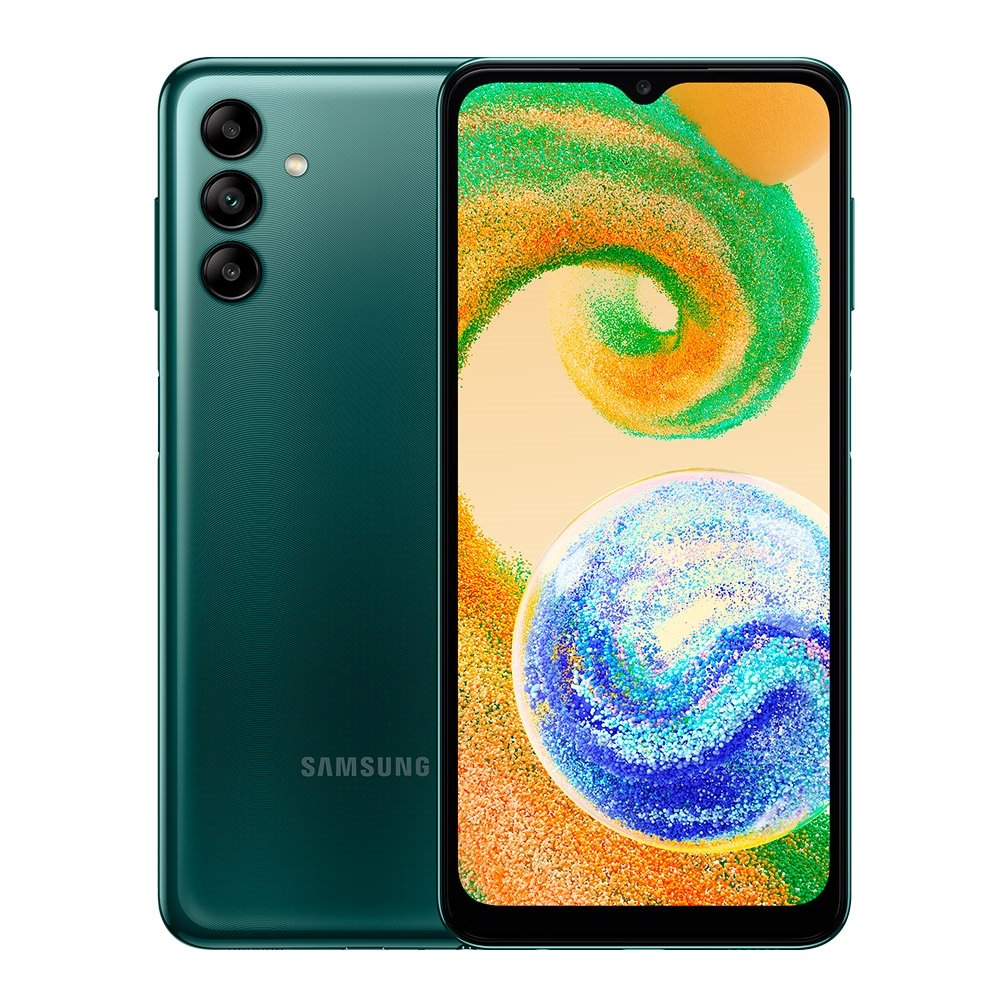 Smartphone Samsung Galaxy A04s Verde, Tela de 6.5", 4G+Wi-Fi, And. 13, Câm. Tras. de 50+2+2MP, Frontal de 5MP, 4GB RAM, 64GB