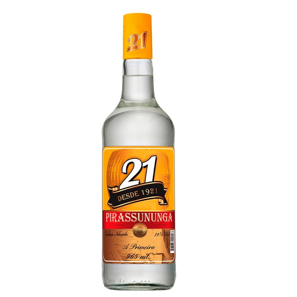 Cachaça Pirassununga 21 Luxo 965ml Embalagem com 6 Unidades