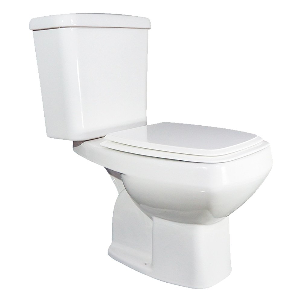 Kit Vaso Sanitário + Caixa Acoplada + Acessórios de Fixação Anturius Branco Luzarte