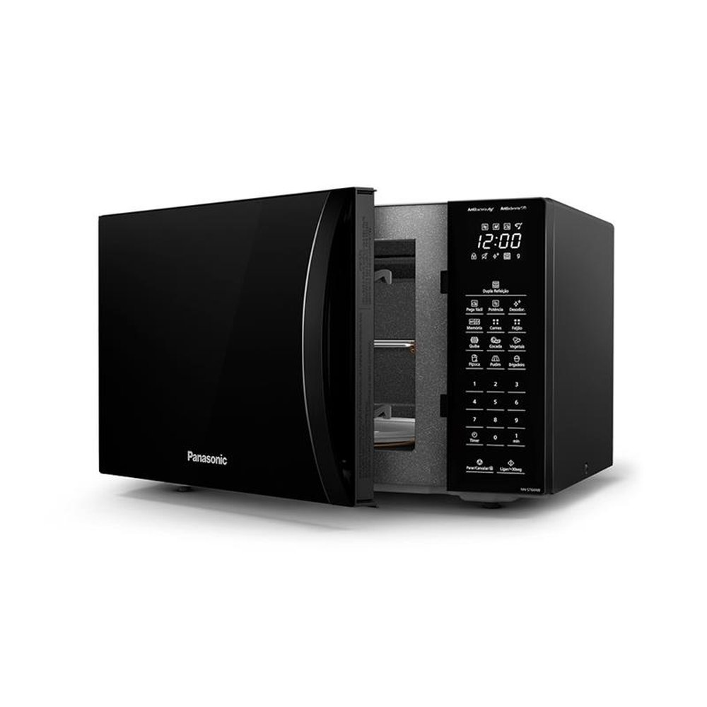 Micro-ondas Panasonic 34 Litros ST66N, 900W, Preto, 220V