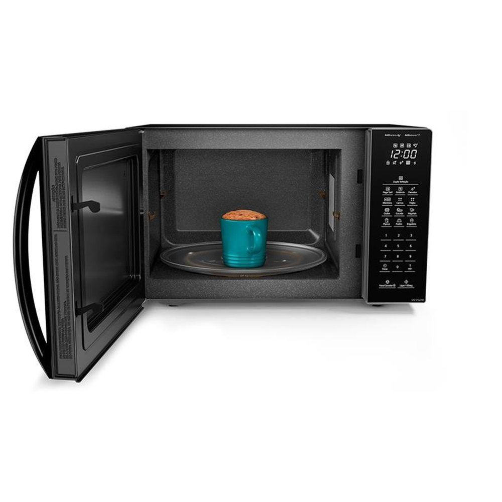 Micro-ondas Panasonic 34 Litros ST66N, 900W, Preto, 220V