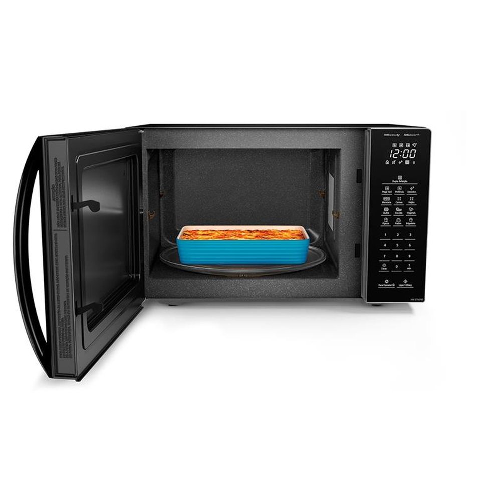 Micro-ondas Panasonic 34 Litros ST66N, 900W, Preto, 220V